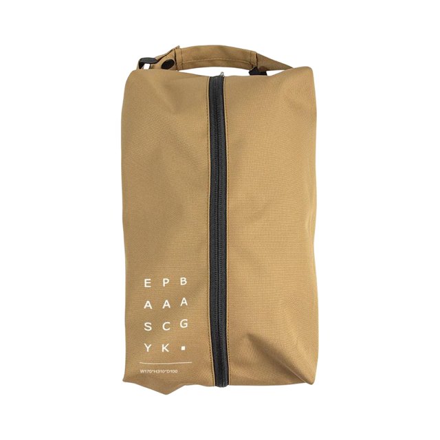 Bolsa de zapatos multifunción para acampar Zapatos Organizador clasificado Zapatos resistentes plegables Bolsas Zapatos Bolsillos Transpirable para ir Caqui S