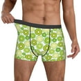 thumbnail image 2 of Kdxio Men's Boxer Briefs with Kiwi Lemon Print - Comfortable and Breathable Underwear for Everyday Wear, 2 of 7