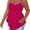 Rose Red, variant on LapaPlus Summer Tank Top for Women Plus Size Loose Flowy Chest Pleated Bow Fashion Camisole