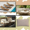 thumbnail image 5 of Rectangle Pillow Cushion Slip Cover (54" W x 18" D x 3" Thick, Fab Light Sand), 5 of 5