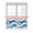 Lake Blue, variant on Pink Turquoise Ombre Kitchen Curtains 54 Inches length, Abstract Beach Waves Gradient Window Treatment Curtain Drapes, Decorative Window Curtains for Bedroom Cafe, 52"x54", 2 Panels