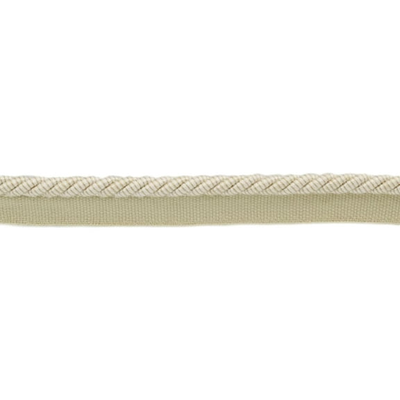 5/16" (0.5cm) Medium Cotton Twisted Rope Cord with Lip | Cord Trim # 0516HRL,, Kasha Ivory #51185 (White Ivory, Cream Ivory, Off White) Sold By The Yard (36"/3 ft/0.9m)