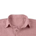 thumbnail image 4 of Men's Pinstripe Button down Shirt with Pocket - Long Sleeve Lapel Collar Top, Retro Button for Smart Casual Work and Weekend Outings, 4 of 6