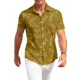 thumbnail image 2 of HAJWOH 2026 Hawaiian Shirt for Men Casual Button Down Short Sleeve Summer Beach Shirts Loose Fit Floral Print Tropical Tops, 2 of 7