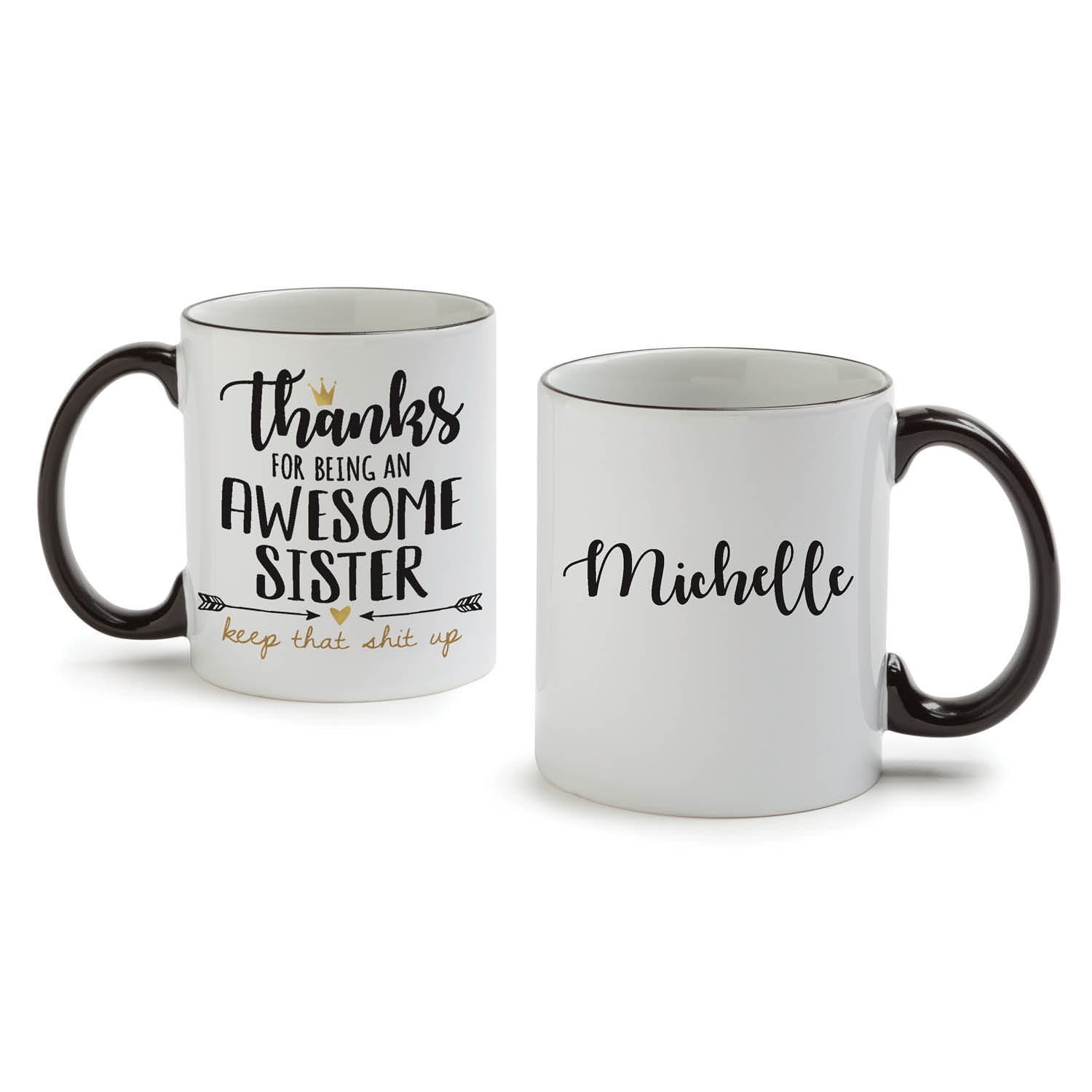 Personalized Thanks Awesome Sister Mug