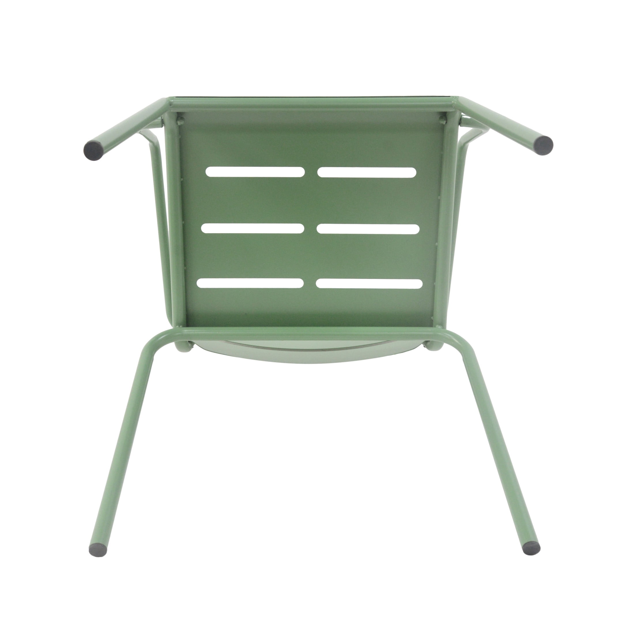 Christopher Knight Home 3-Piece Modern Outdoor Patio Iron Bistro Set with Round Table, Matte Green