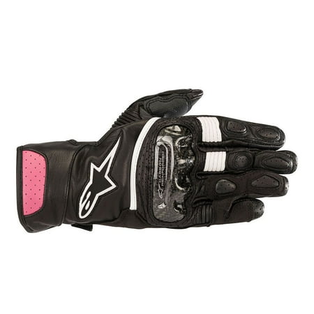 - Alpinestars Stella SP-2 Womens Leather Gloves Black/Fuchsia