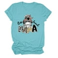 thumbnail image 1 of T-shirt Décontracté à Manches Courtes et Col Rond pour Femme avec Lettres « One Loved Mama », 1 of 1