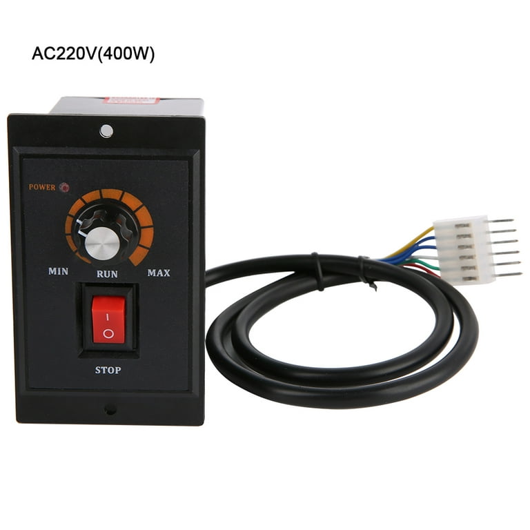 AC 220V 50/60Hz Single Phase AC Motor Speed Controller Electric Motor Speed  Regulator(400W) 
