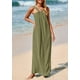 thumbnail image 3 of Vestido de verano PRETTYGARDEN para mujer 2025, holgado, con tiras, verde militar, 3 of 8