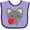 Lavender and Purple, variant on Inktastic Heart Cat Boys or Girls Baby Bib