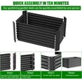 thumbnail image 6 of Raised Garden Bed, 4×2×2ft Large Outdoor Metal Planter Box,120 Gal Soil Capacity, Galvanized Raised Garden Bed Kit for Flower Plants, Fruits, Vegetable Herbs, 6 of 8