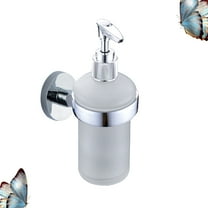 FRCOLOR  Brushed Nickel Soap Dispenser Bathroom Stainless Steel