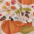 thumbnail image 2 of Coolnut 60" Watercolor Pumpkins Round Tablecloth, Waterproof Stain and Wrinkle Resistant Washable Decorative Table Covers for Kitchen Dining Tabletop Party Outdoor Picnic, 2 of 7