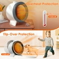 thumbnail image 5 of 1000W Electric Space Heater Ceramic Heater Fan Heating Fan with 3 Modes 3S Fast Heating Tip-over Overheating Protection for Home Office Dormitry, 5 of 14