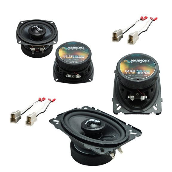 Fits GEO Metro Convertible 1991-1994 Speakers Upgrade Harmony C4 C46 Pack