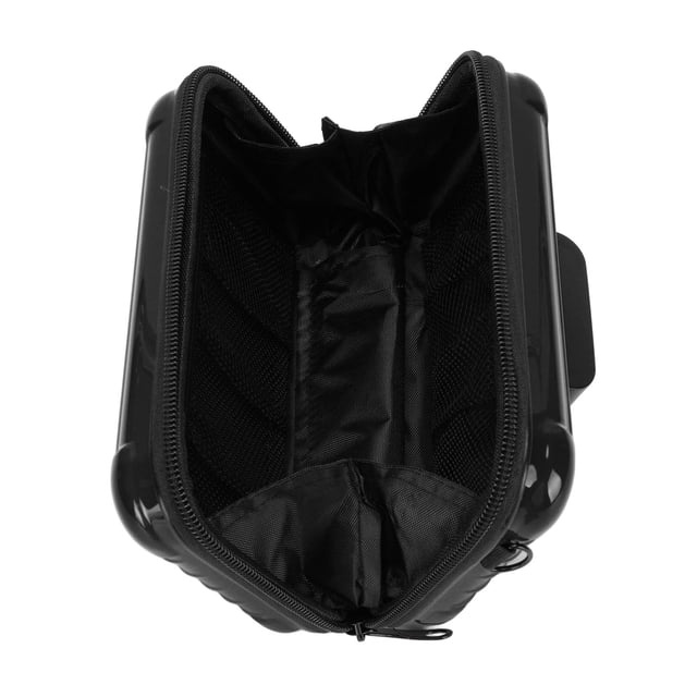 8 Inch Folding Bike Bag Adapter, PVC Hardshell Front Rack Storage Holder for Secure & Easy Cycling Gear Organization