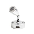 thumbnail image 5 of Foco Led Luz De Lectura Luz Interior Blanca Cálida/ Fría Punto Interior Aleación De Aluminio Lámpara De Pared Plateada Lámpara De Pared Pequeña Ajustable Duradera Plateada Para Barco Yate Autocaravana Vogacara HA026732-02, 5 of 5
