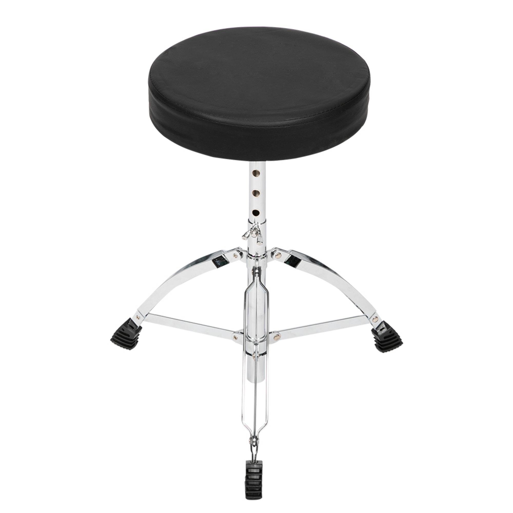 Glarry Full Size Adult Drum Set 5Piece Black with Bass Drum, two Tom