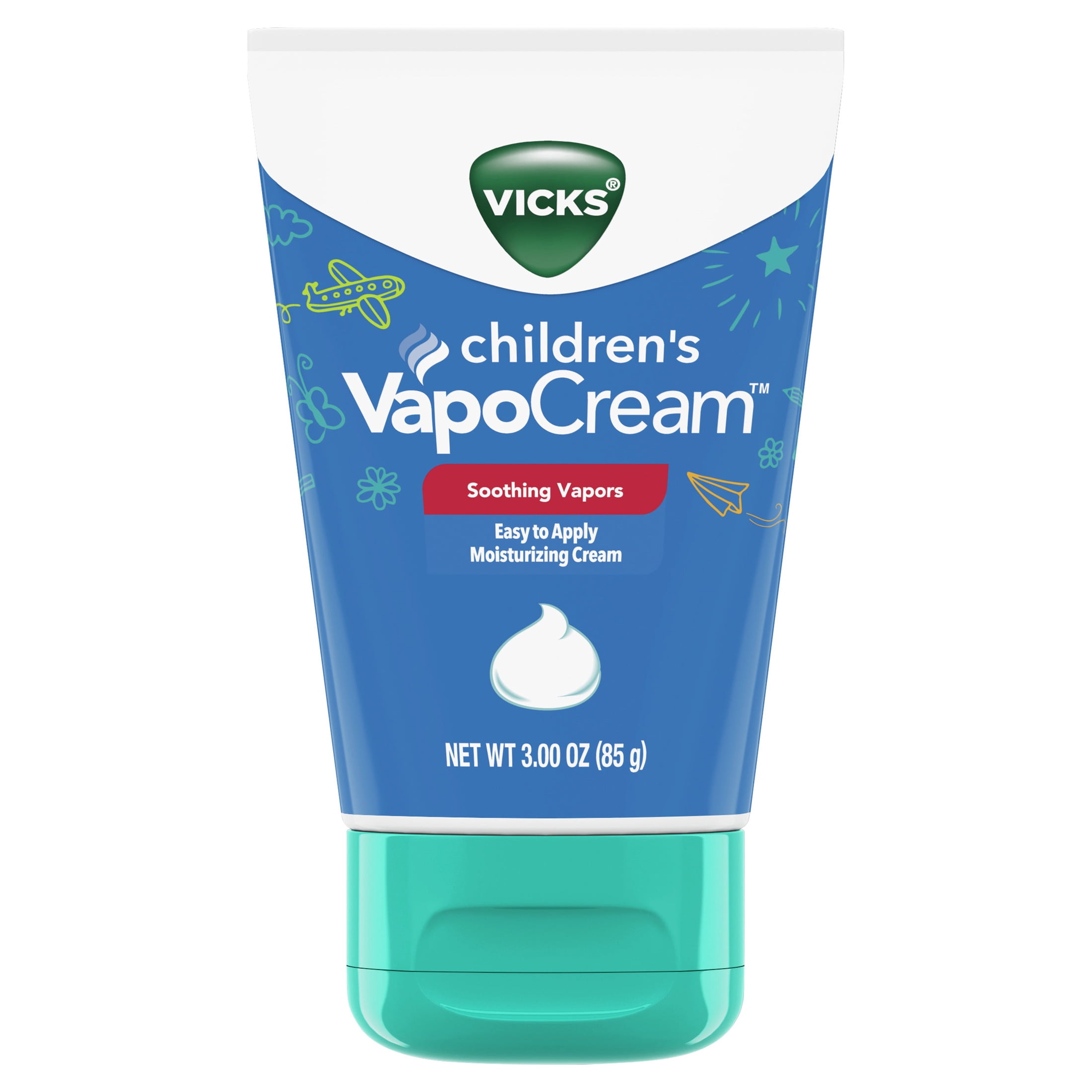 Vicks VapoCream, Non-Greasy Moisturizing Cream, Non-Medicated, 3.0
