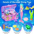 thumbnail image 4 of Juguetes para piscina de buceo VGOFUN Mermaid, 31 piezas con tesoro pirata, 4 of 7