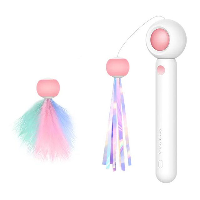 Cat Stick Teaser Toys Candy Tassels Cats Interactive Stick Luminous Pet Supplies Hugtrwg Para estrenar