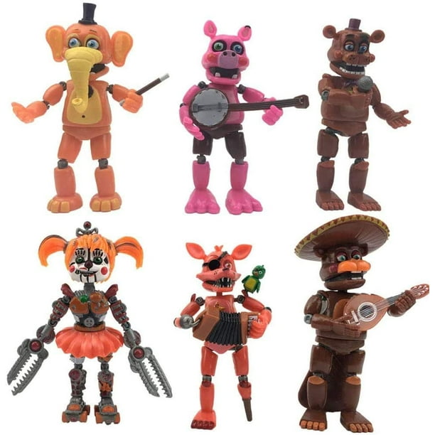 Five Nights at Freddy's Game FNAF Figura Funtime Freddy Foxy Sister Location Horror muñeca iluminadora figuras de acción juguetes con articulaciones móviles Circo Bebé Circo Bebé Xishao Juguetes