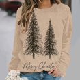 thumbnail image 7 of Enjoytime Christmas Crew Neck Sweatshirts Women Long Sleeve Pullover Tops Trendy Casual Xmas Graphic Sweatshirt, 7 of 7