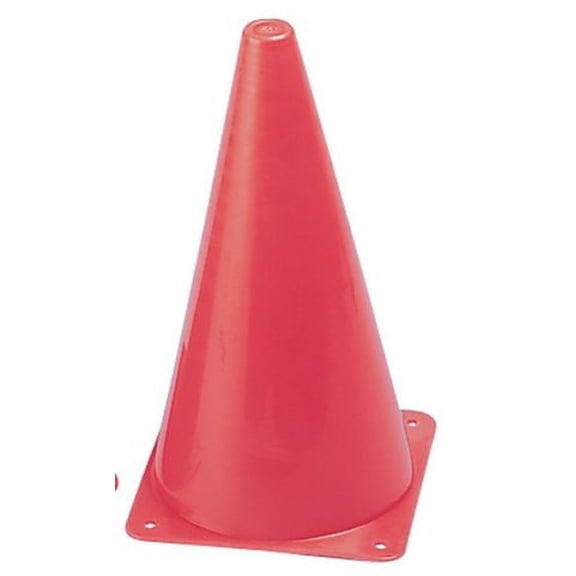 Champion Sports 9" High Visibility Plastic Cone, Set of 4 (Orange)