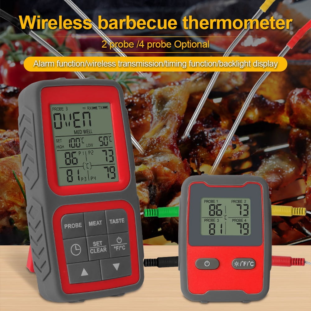 Riousery Smart Meat Thermometer Digital Wireless Dual Probes Instant Read Magnetic BBQ Thermometer