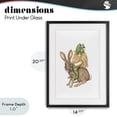 thumbnail image 4 of Stupell Industries Contemporary Garden Elf Riding Rabbit Black Framed Print Under Glass, 14 x 20, by Nancy Overton, 4 of 8