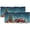 Christmas-04, variant on Christmas Kitchen Valance Curtains Winter Snowman Snowflakes Pine Trees Rustic Wooden Board Privacy Decorative Rod Pocket Short Window Valance Curtains 54 by 18 in, 1 Panel