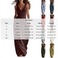 thumbnail image 4 of VBVC Women's Sleeveless V Neck Wide Leg Jumpsuit , Casual Loose Summer Long Romper For Women , Ladies' Button Down One Piece Outfit with Pockets , Navy , S-2XL, 4 of 8