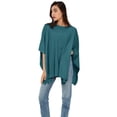 thumbnail image 5 of PULI Women’s Pullover Poncho Sweater Soft Shawl Wrap Loose Baggy Tops for Fall & Winter, 5 of 6