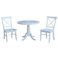 thumbnail image 3 of International Concepts 36" Round Top Pedestal Table - With 2 C08-613 Chairs, 3 of 6