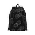 thumbnail image 3 of Balery White Pineapples Vintage Canvas Backpack for Men and Women - Large Capacity, Durable Travel Laptop Bag for School, Work, Hiking, and Outdoor Activities, 3 of 7