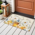 thumbnail image 4 of Entryway Rug 2'x3', White Daisy Small Rug for Kitchen Bathroom Door Mat Indoor Entrance, Spring Floral Elegant Pastoral Bees Watercolor Non-Slip Area Rugs Floor Mats Carpet Front Door Rugs, 4 of 8