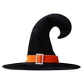 thumbnail image 3 of Sombrero Bruja Halloween Con Hebilla Puntiagudo Ancha para Fiestas Carnaval () Naranja, 3 of 4
