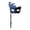 A002- Blue, variant on Lace Masquerade Mask for Women, 12 Inch Venetian Masquerade Masks, Silver and Black Masquerade Mask with Stick for Masquerade Party Halloween Mardi Gras Event, 1 Pack