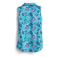 thumbnail image 4 of SCALES Tropic Star Womens Sleeveless Polo Aqua Tonal, XSmall, 4 of 9
