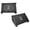 Black, variant on YAHHU Under Desk Footrest, 6 Height Adjustable Ergonomic Foot Stool with Massage Texture and Roller for Home Office Setup, Clean White Support Pad, 14.96 inches / 38 cm