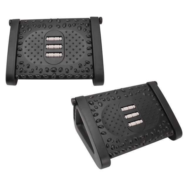 Repose-pieds Massant sous Bureau, Tabouret Ergonomique Réglable en Hauteur avec Texture de Massage et Rouleau pour Bureau