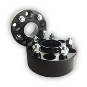 2) 2" Black Hubcentric Wheel Spacers 5x114.3 For 240SX 350Z 370Z G35 G37 Q50 Q60