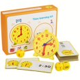 thumbnail image 1 of Montessori Clock Model, Three-needle Linkage Children's Clock Teaching Aids, Teaching And Learning Time Recognition Toy Set, 1 of 5