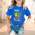thumbnail image 1 of Chemises pour Filles Imprimé Manches Courtes Col Rond Été Vêtements Fille 3-4 Ans Mode Filles, 1 of 3