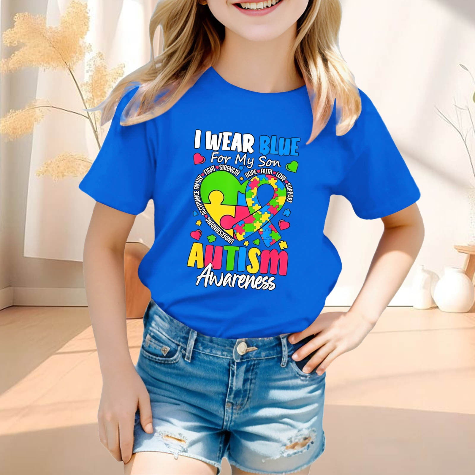 QWEFVB T-shirts Pour Filles, Taille 2-16, Chemise à Manches Courtes, T-shirts Graphiques D'été Pour Enfants, Pull à Col Rond, Hauts Vêtements, Adorable Chat Papillon Fleur, 2-3 Ans