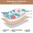 thumbnail image 5 of WOBOGO Retro Strawberry and Daisy Pattern Baby Playmats Extra Large Waterproof Rollable Activity Pads for Toddlers 50×50inch, 5 of 7