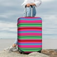 thumbnail image 7 of Yiaed Colorful Mexican Stripes Print Travel Luggage Cover Suitcase Protector Covers Elastic Luggage Anti-scratch(No luggage included）-X-Large, 7 of 7