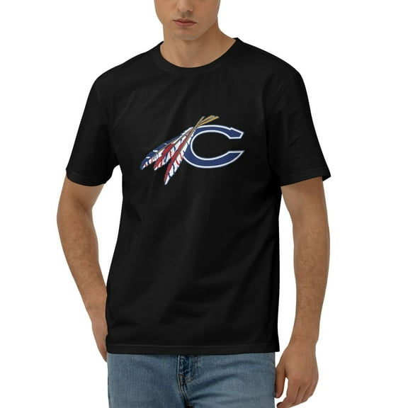 Catawba College Logo Men'S 170g Combed Cotton Short Sleeve T-Shirt