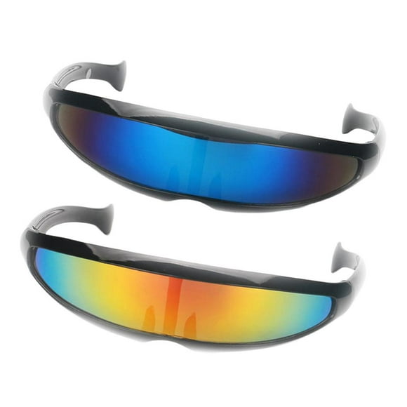 2 uds lentes negro accesorios de fotografía de plástico 2 piezas multicolor-01 Colco Traje de gafas de sol de novedad